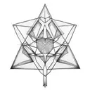 Triangle tree  tattoo design idea