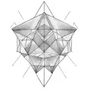 Triangle tree  tattoo design idea