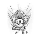 Mario, sonic, kratos tattoo design idea