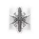 spine tattoo design idea