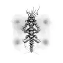 spine tattoo design idea
