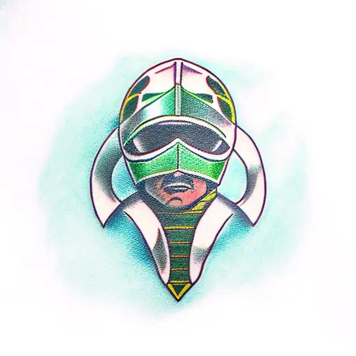 Green Power Ranger tattoo design idea