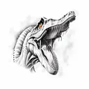 Dinosaur tattoo design idea