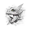 Dinosaur tattoo design idea