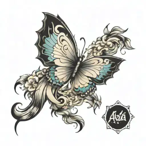 I want a tattoo of my daughter's name, 'Asia',  tattoo design idea