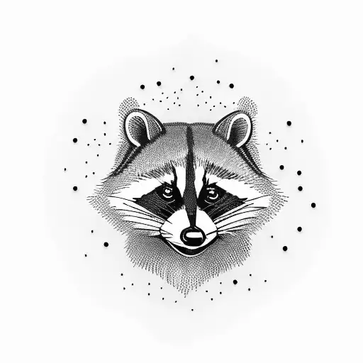 raccoon as a vet tattoo design idea