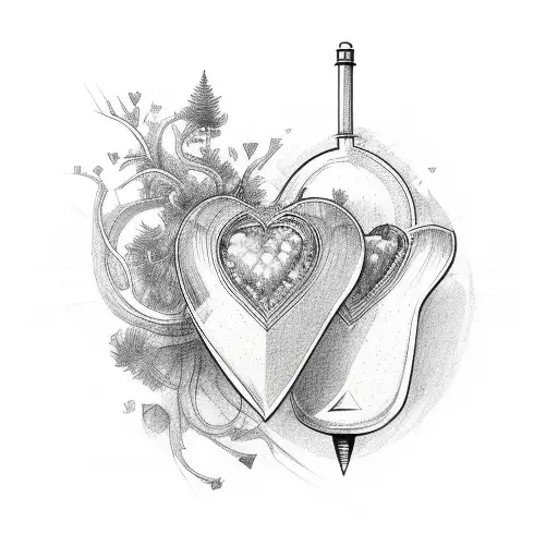 3 hearts tattoo design idea