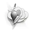 3 hearts tattoo design idea