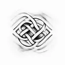 perfectly imperfect double infinity symbol tattoo design idea