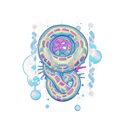month python  tattoo design idea