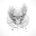 machado do escanor  tattoo design idea