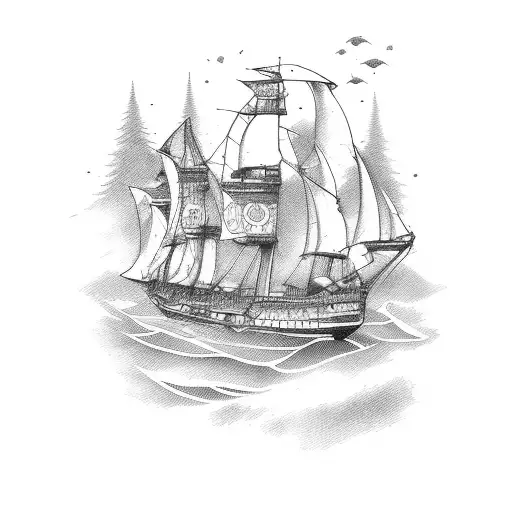 maritime and travel sleeve with Sweden, italy, and Hungary  tattoo design idea