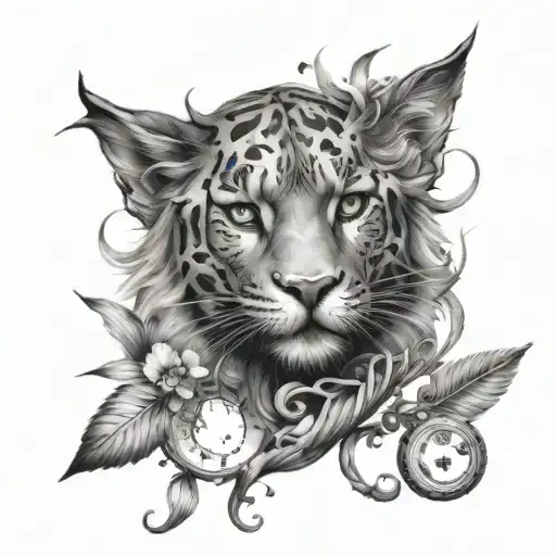 M tattoo design idea