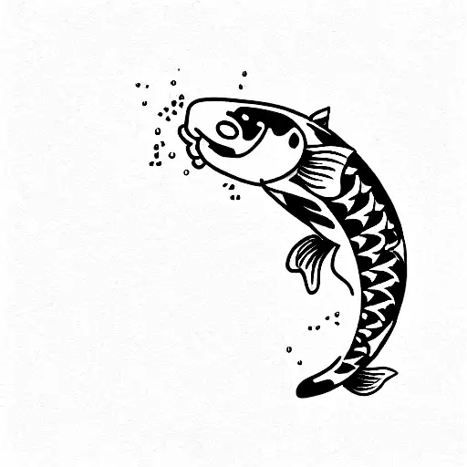 koi fishes swimming in water with flowers arm sleeve tattoo design idea