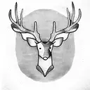 deer tattoo design idea
