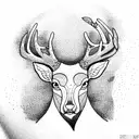 deer tattoo design idea