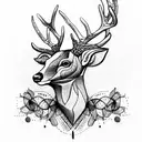 deer tattoo design idea