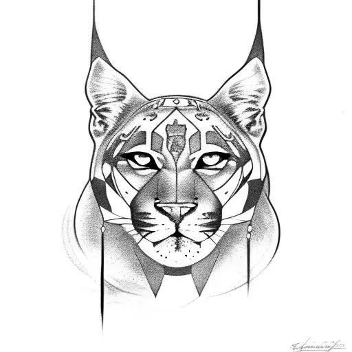 Panther tattoo design idea