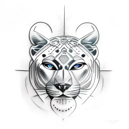 Panther tattoo design idea