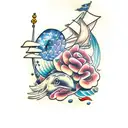 fundo do mar tattoo design idea
