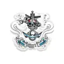 fundo do mar tattoo design idea