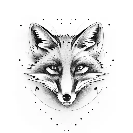 Fawkes fox  tattoo design idea