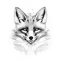 Fawkes fox  tattoo design idea