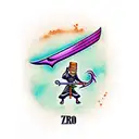 Sword zoro tattoo design idea