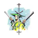 Sword zoro tattoo design idea