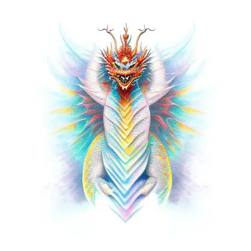 dragon scales tattoo design idea
