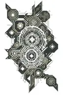 cyber tribal tattoo tattoo design idea