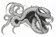 Venom tattoo design idea