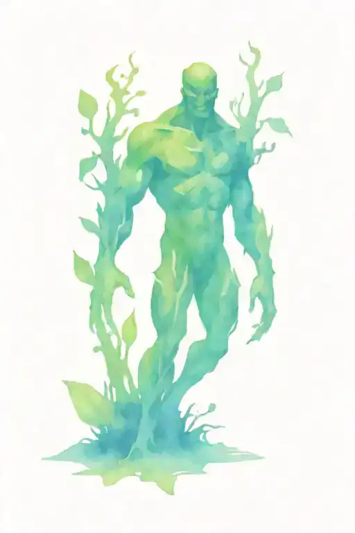 swamp thing DC  tattoo design idea