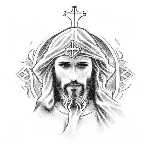 jesus christ tattoo design idea