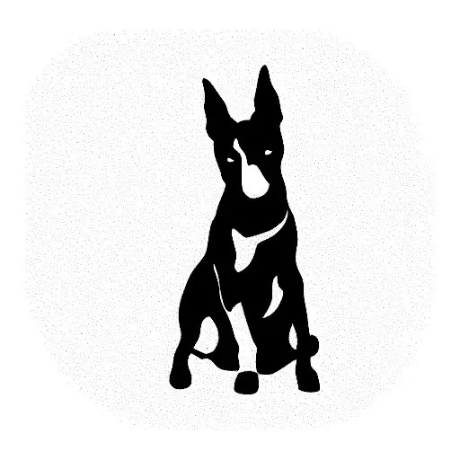 basenji tattoo design idea