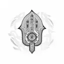 Hamsa Symbol tattoo design idea