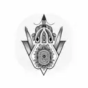 Hamsa Symbol tattoo design idea