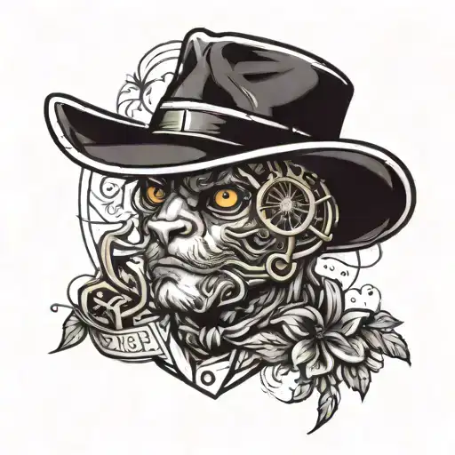 Make a tattoo from the game nickname OSCAR, playing with its meaning with an award, since OSCAR is an award. And connect with mine tattoo design idea