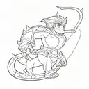 Make a tattoo from the game nickname OSCAR. And link Twitch streams and YouTube videos to my activities tattoo design idea