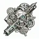 Make a tattoo from the game nickname OSCAR. And link Twitch streams and YouTube videos to my activities tattoo design idea