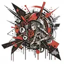 Make a tattoo from the game nickname OSCAR. And link Twitch streams and YouTube videos to my activities tattoo design idea