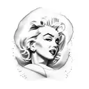 marilyn monroe tattoo design idea