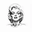 marilyn monroe tattoo design idea