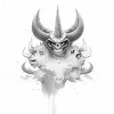 die as a devil tattoo design idea