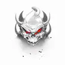 die as a devil tattoo design idea