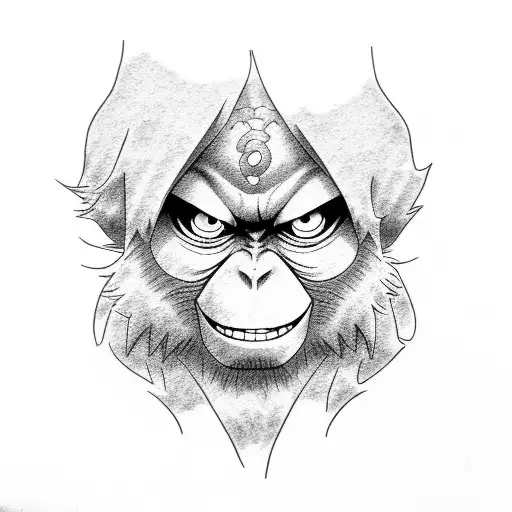 Monkey D. Luffy tattoo design idea