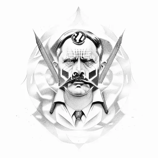 League of legends adolf hitler  tattoo design idea
