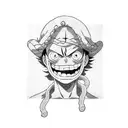 Monkey D. Luffy tattoo design idea