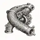 Klein pipe bender tattoo design idea