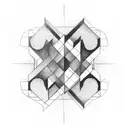 bauhaus tattoo design idea